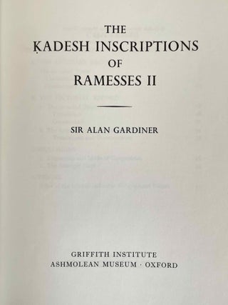 The Kadesh inscriptions of Ramesses II[newline]M2771i-02.jpeg
