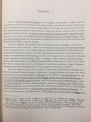Die Texte zum Begräbnisritual in den Pyramiden des Alten Reiches