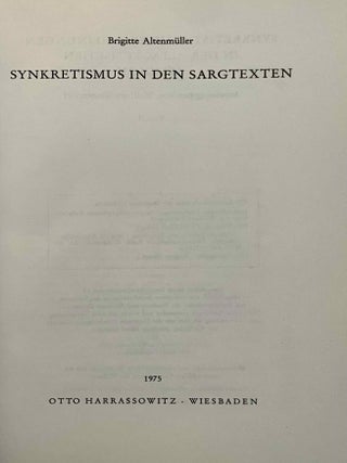 Synkretismus in den Sargtexten