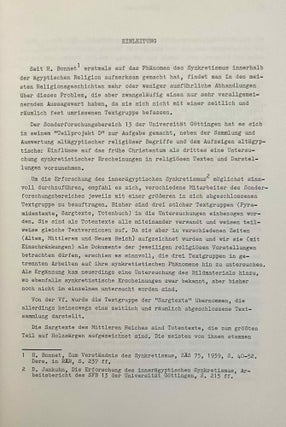 Synkretismus in den Sargtexten