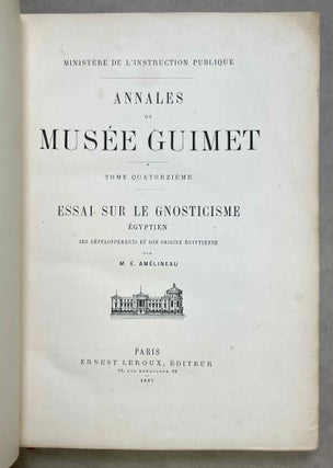 Essai sur le gnosticisme égyptien, ses développements et son origine égyptienne