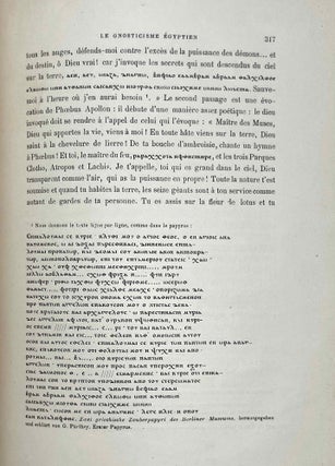 Essai sur le gnosticisme égyptien, ses développements et son origine égyptienne