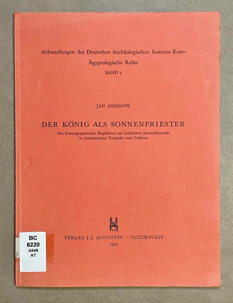 Item #M2811b Der K&ouml;nig als Sonnenpriester. ASSMANN Jan.[newline]M2811b-00.jpeg
