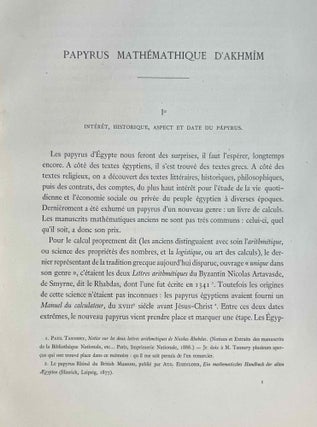 Le Papyrus mathématique d'Akhmîm - Fragments du texte grec du Livre d'Enoch et de quelques écrits attribués à Saint Pierre - Deux traités de Philon, publiés d'après un papyrus du VIe siècle trouvé à Louxor - L'Evangile et l'Apocalypse de Pierre. Le Texte Grec du Livre D’Enoch.