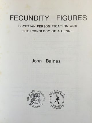 Fecundity figures. Egyptian personification and the iconology of a genre.