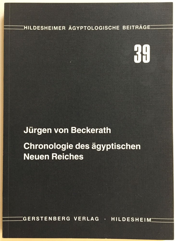 Item #M2845a Chronologie des ägyptischen Neuen Reiches. BECKERATH Jürgen, von.[newline]M2845a.jpg