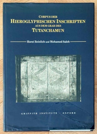 Item #M2848d Corpus der Hieroglyphischen Inschriften aus dem Grab des Tutanchamun. Mit Konkordanz...