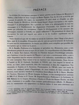 Les inscriptions grecques et latines du colosse de Memnon