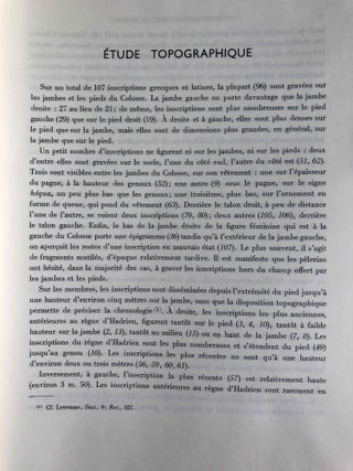 Les inscriptions grecques et latines du colosse de Memnon
