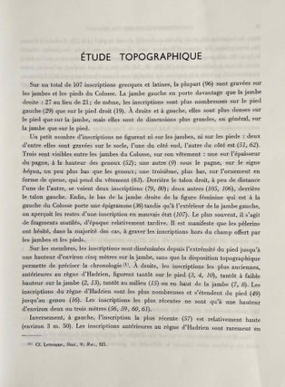Les inscriptions grecques et latines du colosse de Memnon
