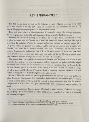 Les inscriptions grecques et latines du colosse de Memnon