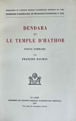 Dendara et le temple d'Hathor