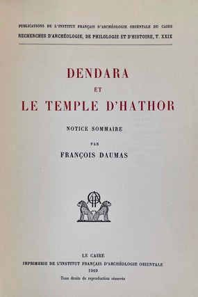 Dendara et le temple d'Hathor