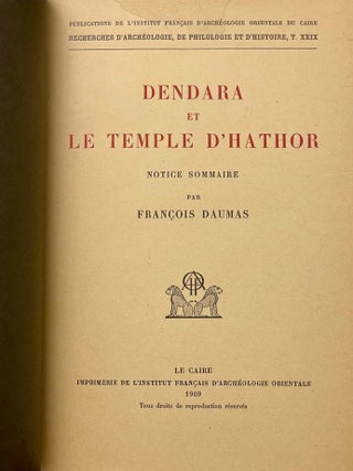 Dendara et le temple d'Hathor