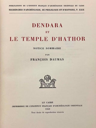 Dendara et le temple d'Hathor