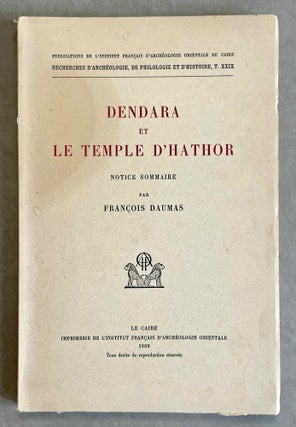 Item #M2856g Dendara et le temple d'Hathor. DAUMAS François