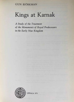 Kings at Karnak, a study of the treatment of the monuments of royal predecessors in the early New Kingdom[newline]M2862d-03.jpg
