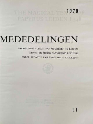 The Magical texts of papyrus Leiden I 348[newline]M2880k-02.jpeg