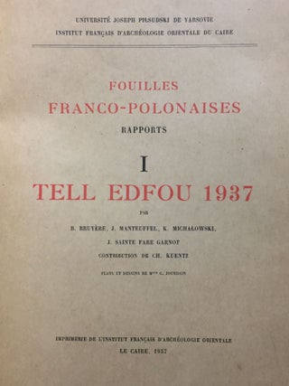Tell Edfou 1937