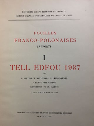 Tell Edfou 1937