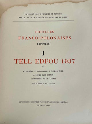 Tell Edfou 1937