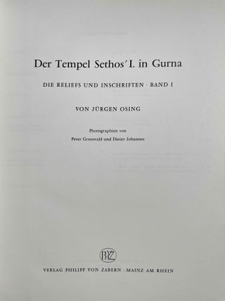 Der Tempel Sethos' I. in Qurna. Band I: Die Reliefs und Inschriften [all published][newline]M2896e-02.jpeg