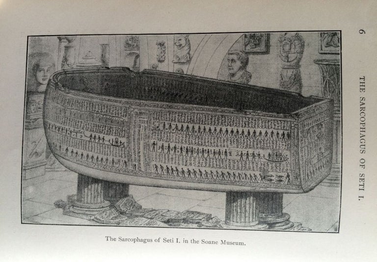Item #M2898 An Account of the Sarcophagus of Seti I, King of Egypt, B.C. 1370, Sir John Soane's Museum. BUDGE Ernest Alfred Wallis.[newline]M2898.jpg
