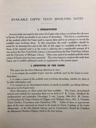 Coptic Studies in honor of Walter Ewing Crum.[newline]M2911b-07.jpg