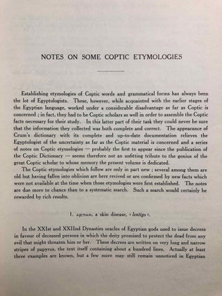 Coptic Studies in honor of Walter Ewing Crum.[newline]M2911b-08.jpg