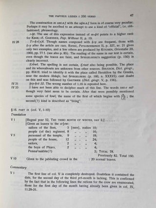 Two ancient Egyptian ship's logs. Papyrus Leiden I 350 verso and Papyrus Turin 2008 + 2016.