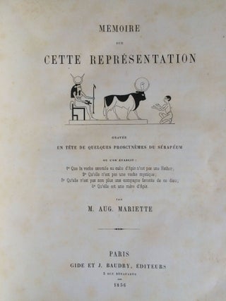 Mémoire sur cette représentation. Gravée en tête de quelques proscynèmes du Sérapéum.