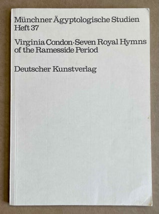 Item #M2926c Seven royal hymns of the ramesside period, papyrus Turin CG 54031. CONDON Virginia[newline]M2926c-00.jpeg