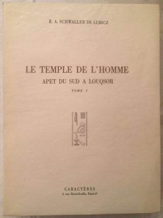 Le temple de l'homme: Apet du Sud &agrave; Louxor. 3 volumes (complete set).[newline]M2932-01.jpg