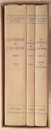 Item #M2932 Le temple de l'homme: Apet du Sud à Louxor. 3 volumes (complete set). SCHWALLER...