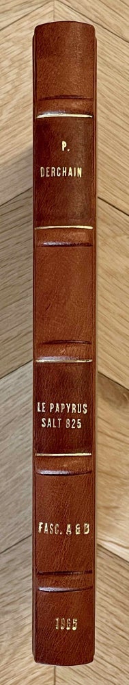 Item #M2936f Le papyrus Salt 825 (B. M. 10051), rituel pour la conservation de la vie en Egypte. Fascicles A & B (complete set). DERCHAIN Philippe.[newline]M2936f-00.jpeg