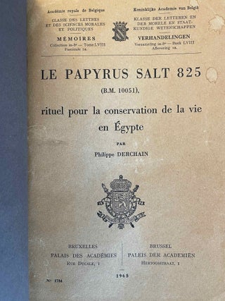 Le papyrus Salt 825 (B. M. 10051), rituel pour la conservation de la vie en Egypte. Fascicles A & B (complete set)[newline]M2936f-02.jpeg
