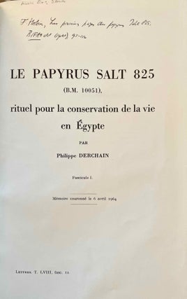 Le papyrus Salt 825 (B. M. 10051), rituel pour la conservation de la vie en Egypte. Fascicles A & B (complete set)[newline]M2936f-04.jpeg