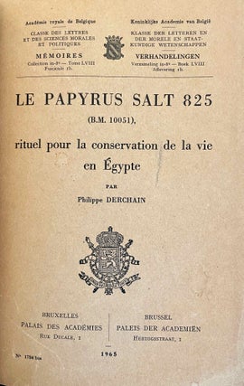 Le papyrus Salt 825 (B. M. 10051), rituel pour la conservation de la vie en Egypte. Fascicles A & B (complete set)[newline]M2936f-14.jpeg