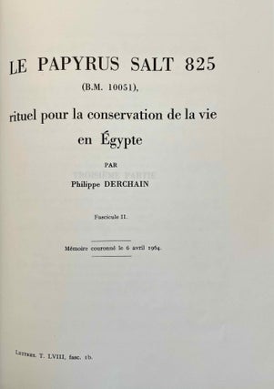 Le papyrus Salt 825 (B. M. 10051), rituel pour la conservation de la vie en Egypte. Fascicles A & B (complete set)[newline]M2936f-16.jpeg