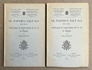 Item #M2936k Le papyrus Salt 825 (B. M. 10051), rituel pour la conservation de la vie en Egypte....[newline]M2936k-00.jpeg