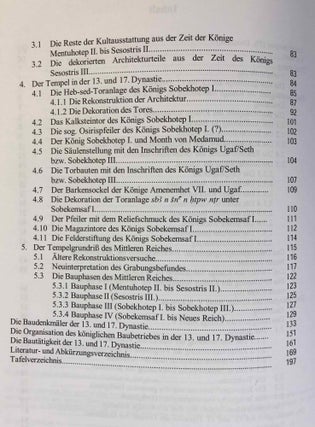Elkab. Vol. I-VIII. Vol. I: Les monuments religieux à l'entrée de l'Ouady Hellal. Vol. II: L'Elkabien épipaléolithique de la Vallée du Nil égyptien. Vol. III: Les ostraca grecs. Vol. IV: Topographie (2 fascicles). Vol. V: The Naqada III Cemetery. Vol. VI,1 (Text) and VI,2 (Tafeln): Die Felsinschriften des Wadi Hilâl. Vol. VII: Die Barkenkapelle des Königs Sobekhotep III. in Elkab. Vol. VIII: La tombe de Setaou. Set of 8 volumes in 9 parts.