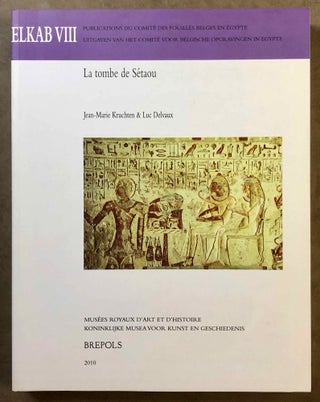 Elkab. Vol. I-VIII. Vol. I: Les monuments religieux à l'entrée de l'Ouady Hellal. Vol. II: L'Elkabien épipaléolithique de la Vallée du Nil égyptien. Vol. III: Les ostraca grecs. Vol. IV: Topographie (2 fascicles). Vol. V: The Naqada III Cemetery. Vol. VI,1 (Text) and VI,2 (Tafeln): Die Felsinschriften des Wadi Hilâl. Vol. VII: Die Barkenkapelle des Königs Sobekhotep III. in Elkab. Vol. VIII: La tombe de Setaou. Set of 8 volumes in 9 parts.