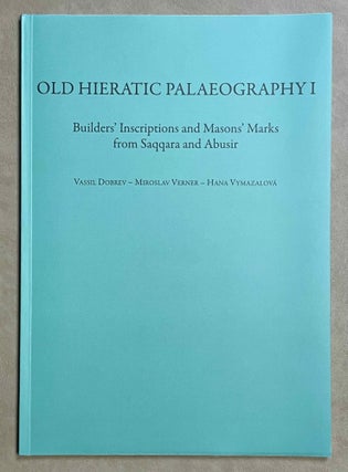 Item #M2940b Old Hieratic Palaeography I: Builder's Inscriptions and Mason's Marks from Saqqara...[newline]M2940b-00.jpeg