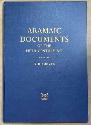 Item #M2944b Aramaic documents of the fifth century. DRIVER Godfrey Rolles[newline]M2944b-00.jpeg