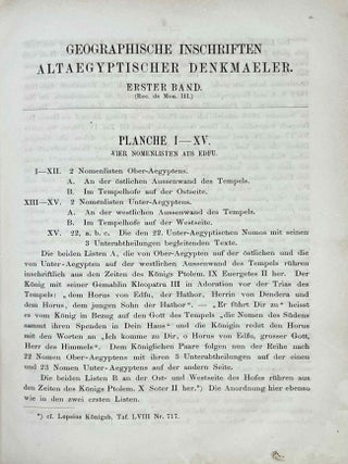 Geographische inschriften alt&auml;gyptischer Denkm&auml;ler. Band I und Band II.[newline]M2947-09.jpeg
