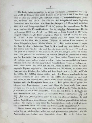 Geographische inschriften alt&auml;gyptischer Denkm&auml;ler. Band I und Band II.[newline]M2947-10.jpeg