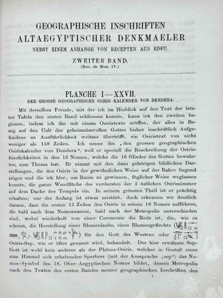 Geographische inschriften alt&auml;gyptischer Denkm&auml;ler. Band I und Band II.[newline]M2947-19.jpeg