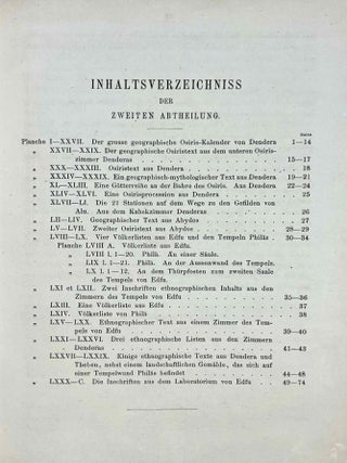 Geographische inschriften alt&auml;gyptischer Denkm&auml;ler. Band I und Band II.[newline]M2947-21.jpeg