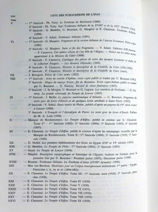 Livre du centenaire de l'Institut Français d'Archéologie Orientale
