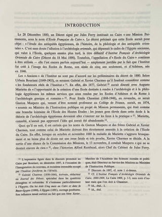 Livre du centenaire de l'Institut Français d'Archéologie Orientale